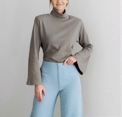 Bell Sleeve Sweater Free Sewing Patterns