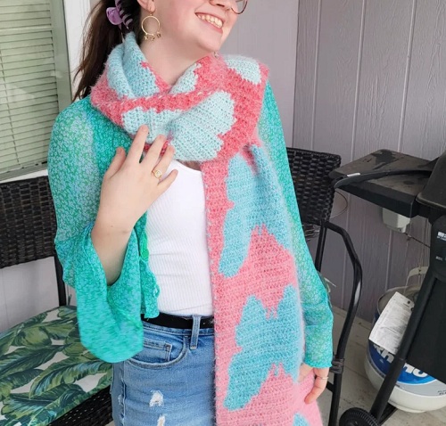 PATTERN Butterfly Scarf Crochet