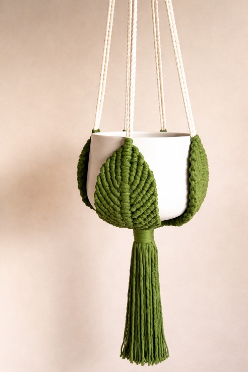 Â DIY | Macrame Tutorial | Plant Hanger 'Leaf' Design