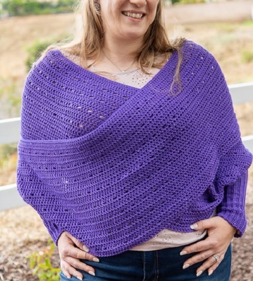 Free Crochet Scarf with Sleeves Pattern