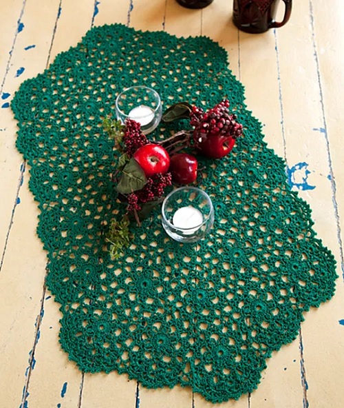 Hexagon Table Runner Free Crochet Patterns 3