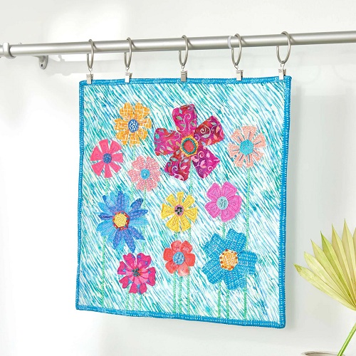 Free Quilting Summer Flower Wall Hanging Pattern