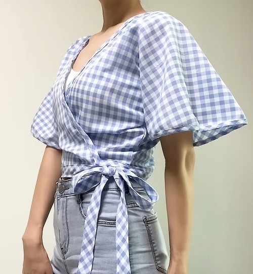 Summer Wrap Top Free Sewing Patterns 1