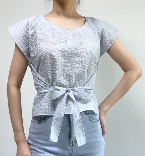 Summer Wrap Top Free Sewing Patterns 11
