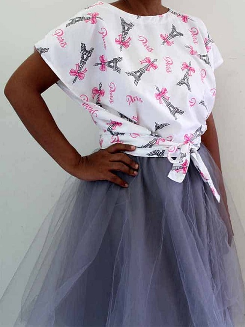 Summer Wrap Top Free Sewing Patterns 3