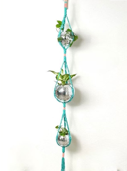 Triple Macrame Plant Hanger