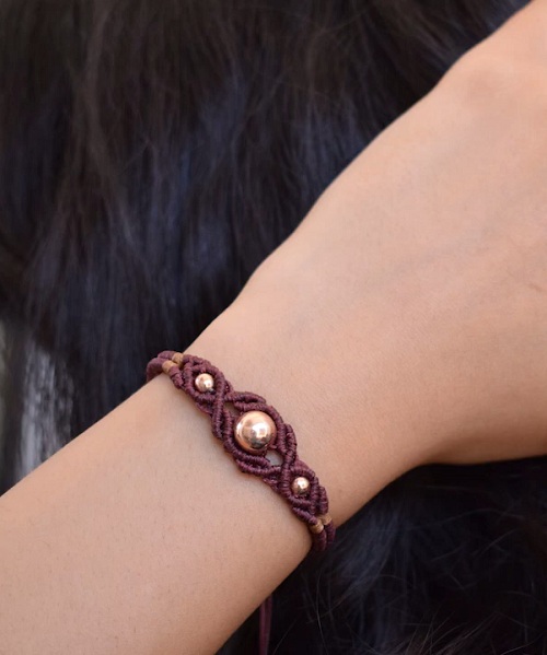 Macrame Tutorial | DIY Macrame Bracelet with Bead | Easy and cute | Macrame Pattern