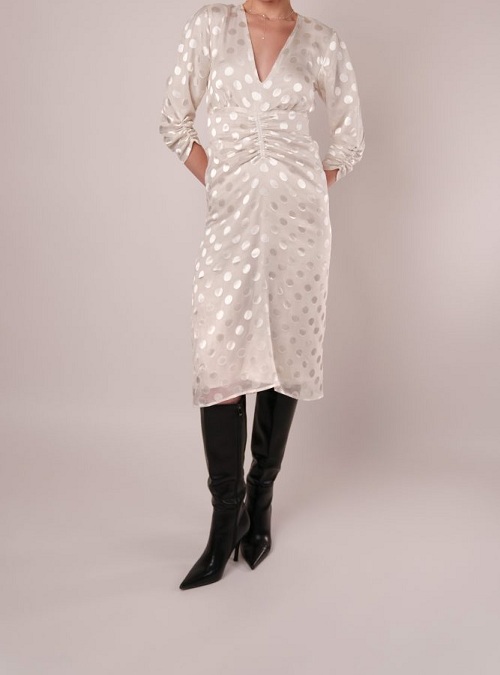 THE RIVERSIDE RUCHED MIDI DRESS FREE SEWING PATTERN