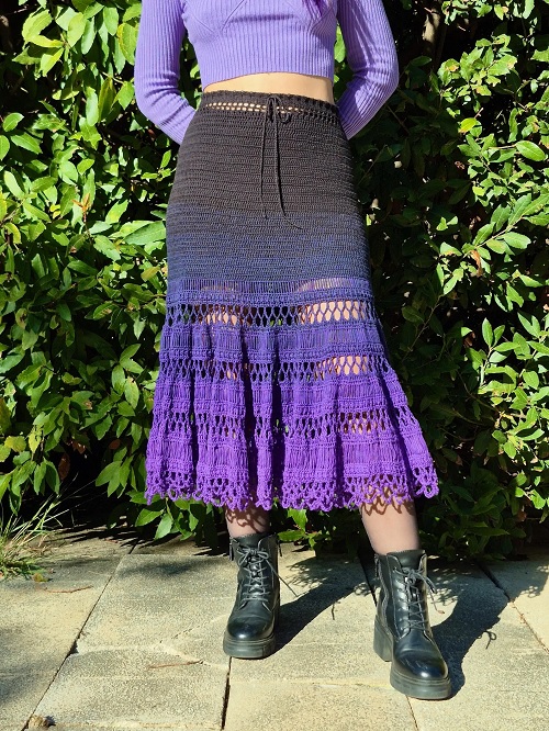 Midi Skirt Free Crochet Patterns 11