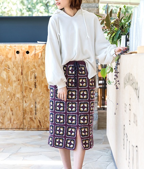 Midi Skirt Free Crochet Patterns 4