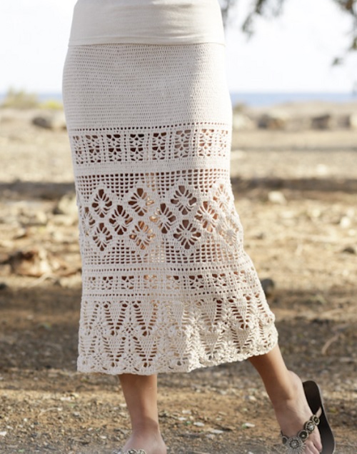 Midi Skirt Free Crochet Patterns 5