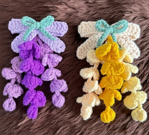 How Cute ‼️ Crochet Flower Bouquet Hair Tie Tutorial