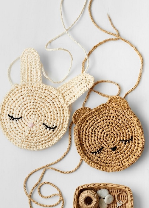 Blythe Bunny + Bear Crochet Purses – FREE Pattern