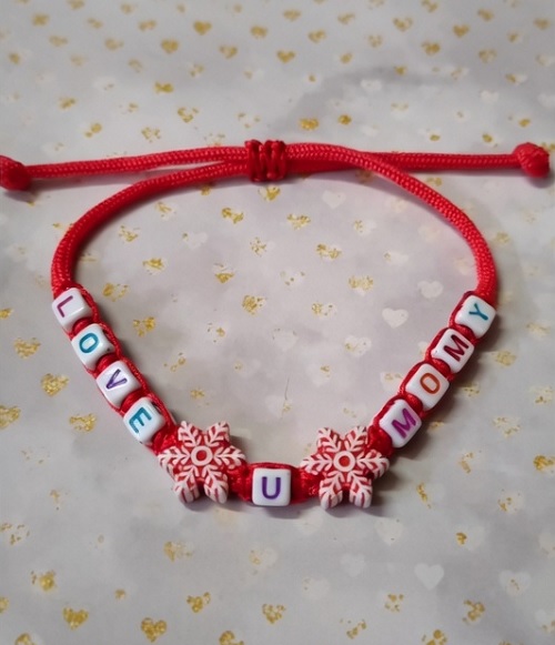 Love U Momy Bracelet | Handmade Macrame Jewellery for Mother's Day | DIY Mother's Day Gift Idea