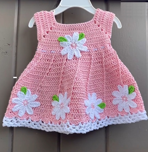 Crochet Baby Dress Tutorial 0-12 months 🌻🌺step by step 🌻🌸