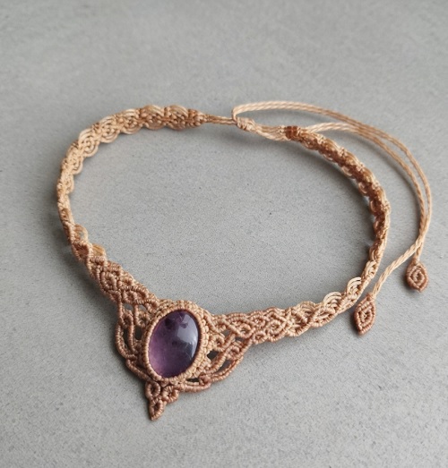 DIY micromacrame Choker | Elegant Macrame Jewelry Tutorial