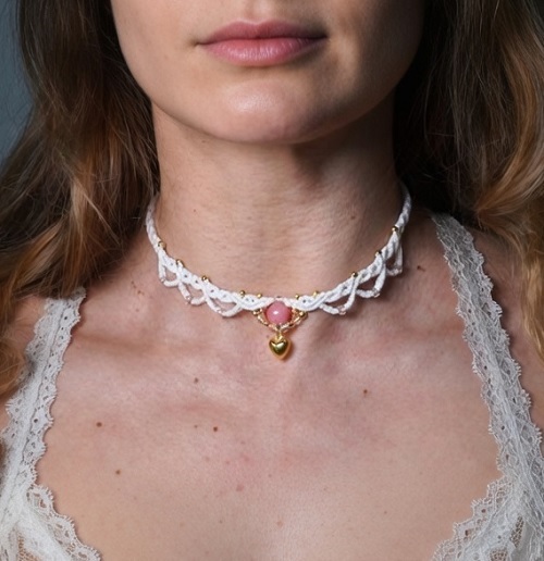 Gentle Micro Macrame Choker Necklace Easy Step by Step Tutorial