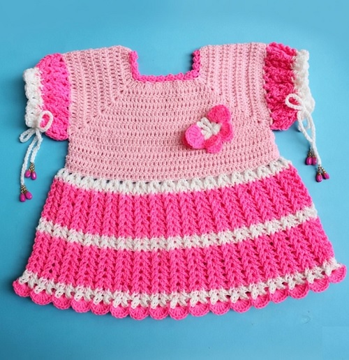 crochet-baby-dress-butterfly-kisses