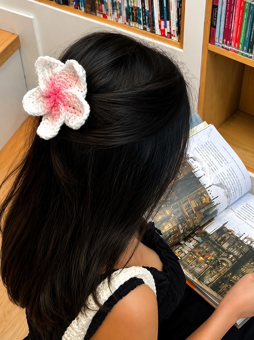 how to crochet flower hair clip & multicolor headband | cute & easy hair accessories