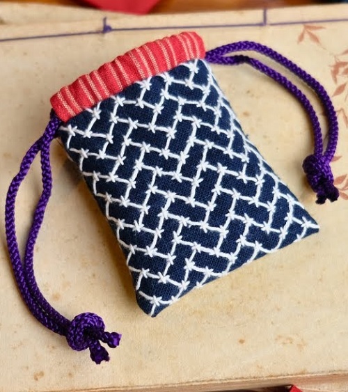 Sashiko Mini Pouch
