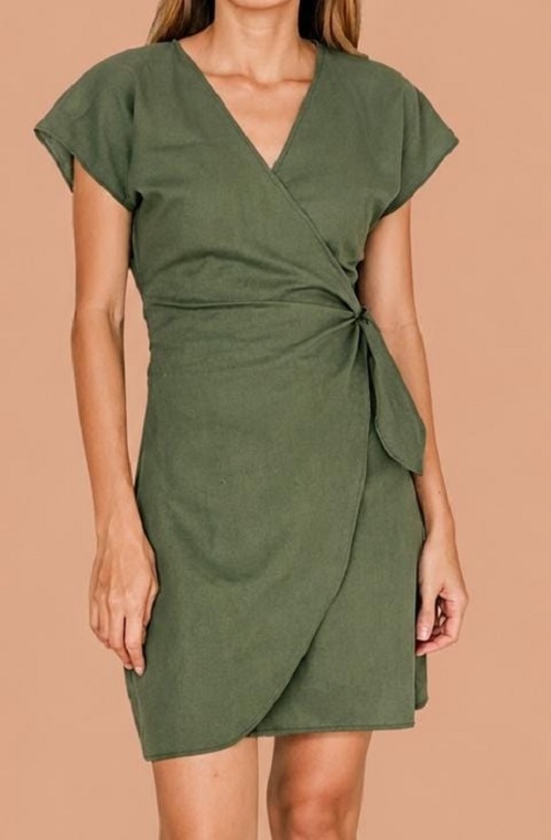 DIY Mini wrap dress