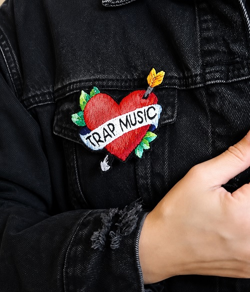Embroidered Brooch