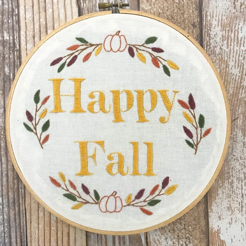 fall hoop art embroidery free patterns 2