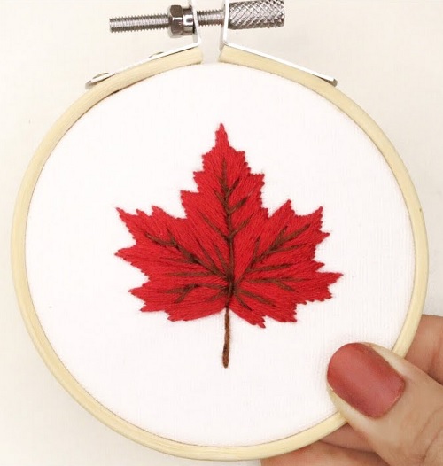 fall hoop art