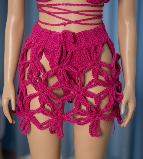 Easy Crochet Petal Skirt for Summer