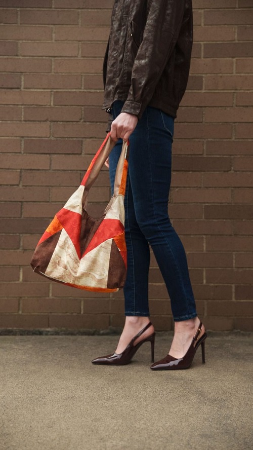 Pecan Patchwork Bag