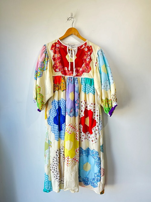 Honeycomb Patchwork Quilt Dress