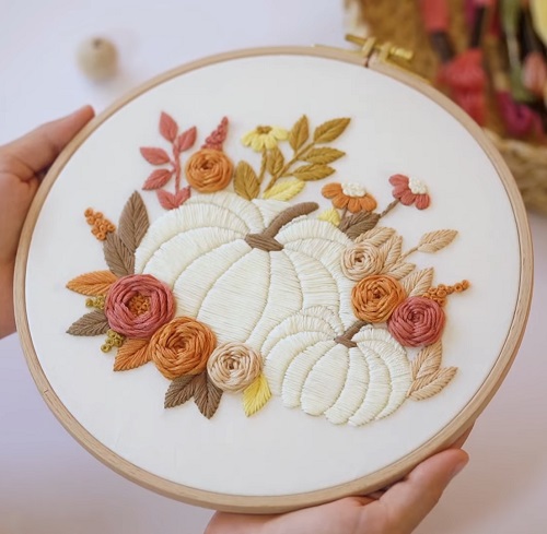 Pumpkin Embroidery