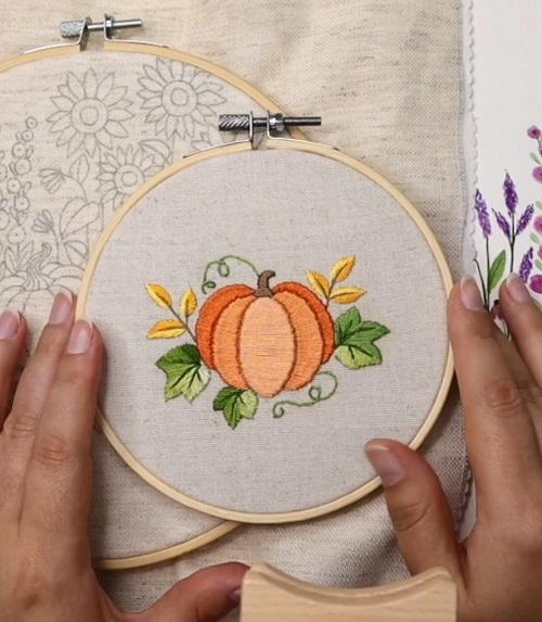 EMBROIDERED PUMPKIN