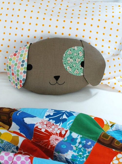 dog Head Pillow Free Sewing Patterns