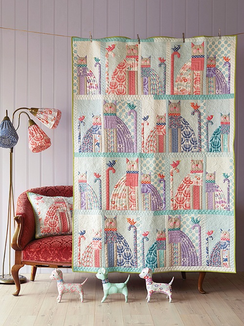 lovely Cat Quilt Free Patterns