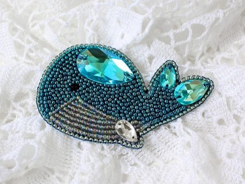 Beaded Brooch