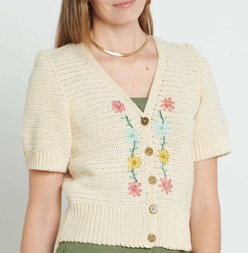 Embroidered Cardigan Free Patterns 2