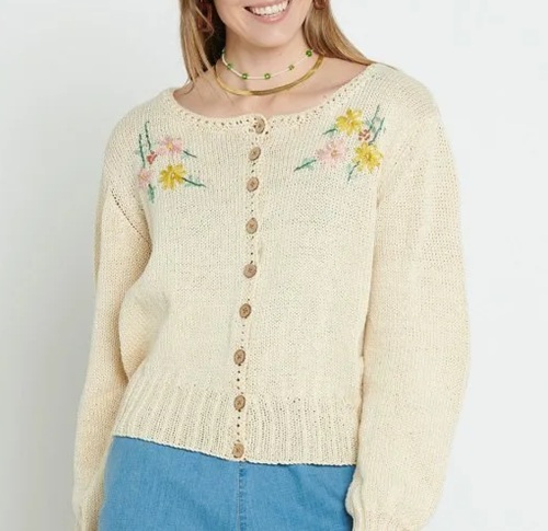 Embroidered Cardigan Free Patterns 1