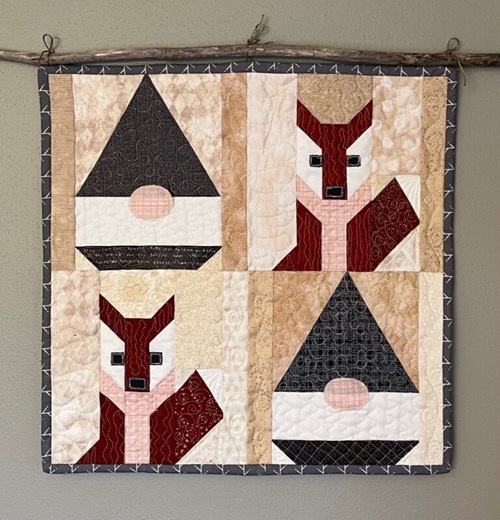 Foxy Gnomes Quilt and Pillow Patterns