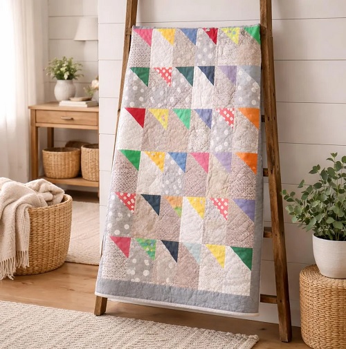 Rainbow Waves Quilt Pattern
