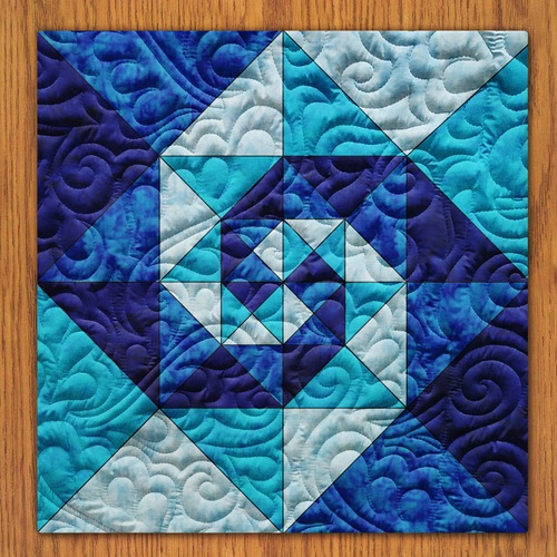 Whirlwind Waves Quilt Block