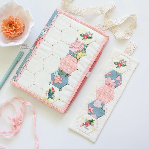 Beautiful Hexagon Quilt Journal Cover