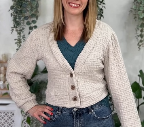 cropped cardigan