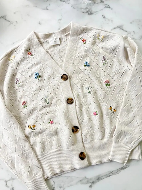 Embroidered Cardigan Free Patterns 3