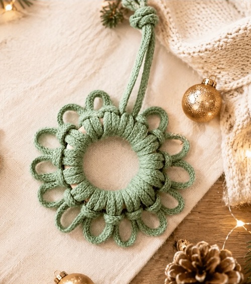 Ten Minutes Christmas Free Macrame Patterns 1